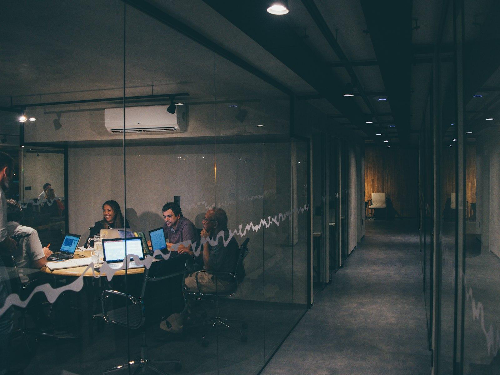 Business team in a commercial meeting