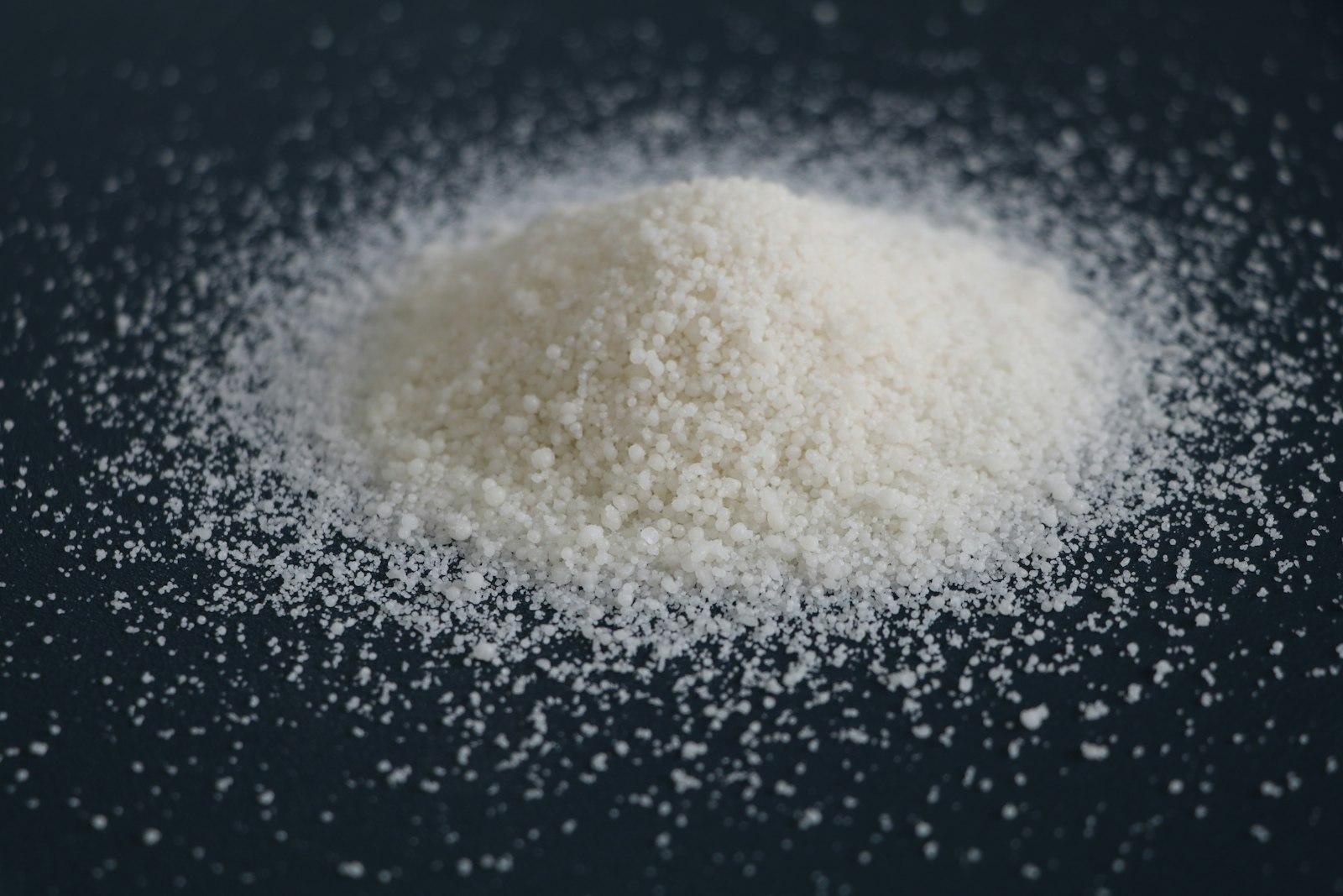 Sulfur granules gathered in a bulk product mound